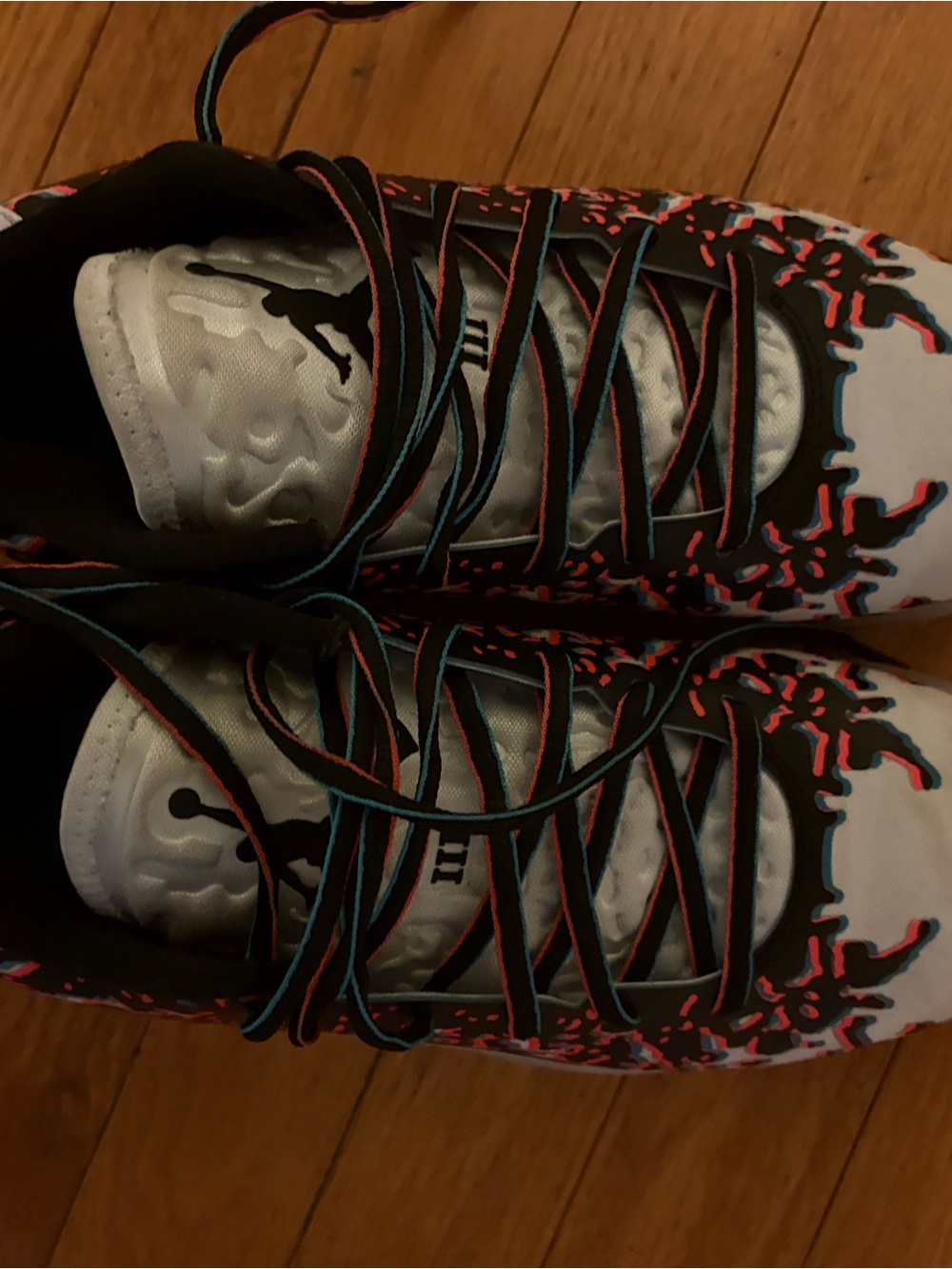Jordan Men’s Sneakers in White with Black & Red Accents